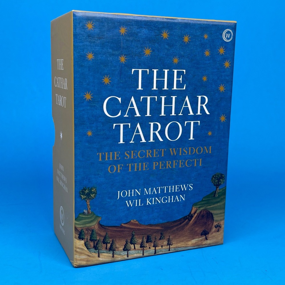 Watkins The Cathar Tarot Deck John Matthews Wil Kinghan Blue Gold Divination